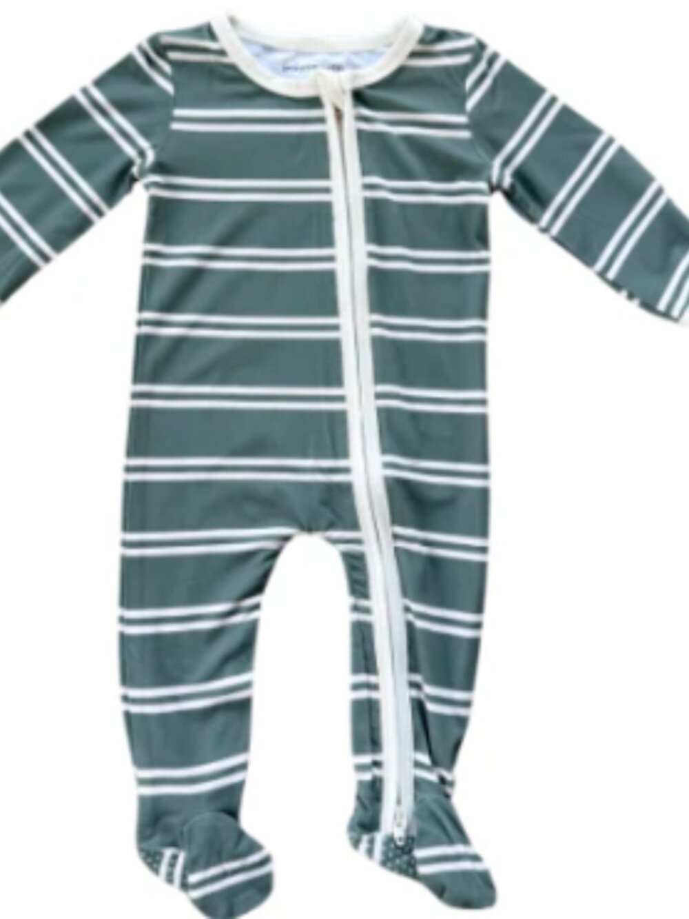 Baby Sprouts - Pine Stripe Footie Romper